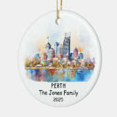 Personalisiert Perth Ornament, Australien Keramik Ornament (Links)