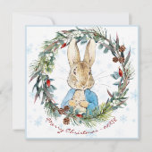 Personalisiert Peter das Rabbit-Foto Feiertagskarte (Vorderseite)