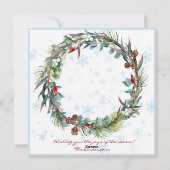 Personalisiert Peter das Rabbit-Foto Feiertagskarte (Rückseite)