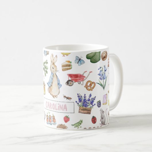 Personalisiert Peter der Kaninchen Kaffeetasse (VorderseiteRechts)