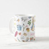 Personalisiert Peter der Kaninchen Kaffeetasse (Vorderseite Links)