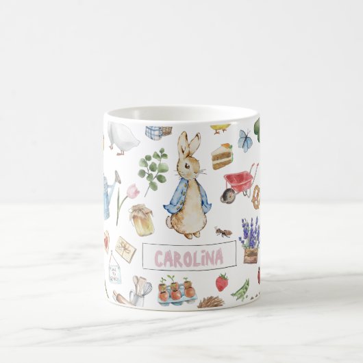 Personalisiert Peter der Kaninchen Kaffeetasse (Mittel)