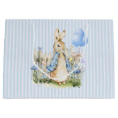 Personalisiert Peter Rabbit Baby Boy Große Geschenktüte (Vorderseite)
