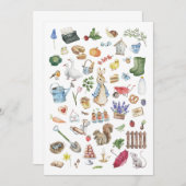 Personalisiert Peter the Rabbit Einladungskarte Einladung (Vorne/Hinten)