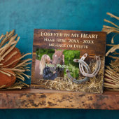 Personalisiert, PferdeGedenkstätte Plaque, FOTO, N Fotoplatte (Seite)