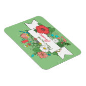 Personalisiert / Pflanze Mehr Blume/Blumen Magnet (Rechte Seite)