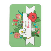 Personalisiert / Pflanze Mehr Blume/Blumen Magnet (Vertikal)