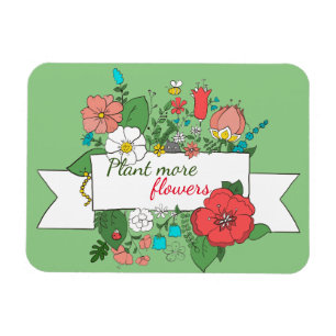 Personalisiert / Pflanze Mehr Blume / Blumenkohl Magnet
