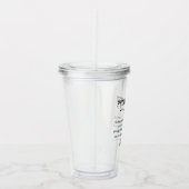 Personalisiert Physiotherapeut Funny Acryltrinkbecher (Rechts)