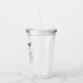 Personalisiert Physiotherapeut Funny Acryltrinkbecher (Links)