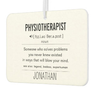 Personalisiert Physiotherapeut Funny Autolufterfrischer