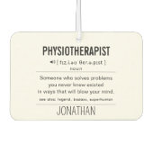 Personalisiert Physiotherapeut Funny Autolufterfrischer (Vorderseite)