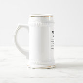 Personalisiert Physiotherapeut Funny Bierglas (Links)