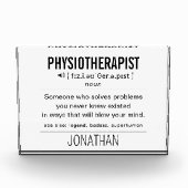 Personalisiert Physiotherapeut Funny Fotoblock (Vorderseite)