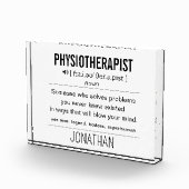 Personalisiert Physiotherapeut Funny Fotoblock (Rechts)