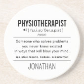 Personalisiert Physiotherapeut Funny Getränkeuntersetzer (Vorne)