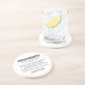 Personalisiert Physiotherapeut Funny Getränkeuntersetzer (Seite)