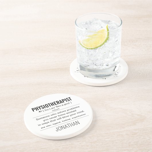 Personalisiert Physiotherapeut Funny Getränkeuntersetzer (Seite)