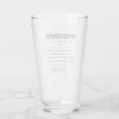 Personalisiert Physiotherapeut Funny Glas (Rückseite)