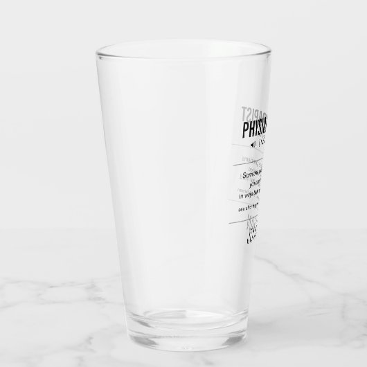 Personalisiert Physiotherapeut Funny Glas (Rechts)