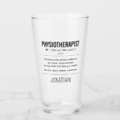 Personalisiert Physiotherapeut Funny Glas (Vorderseite)