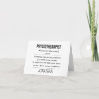 Personalisiert Physiotherapeut Funny