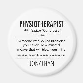 Personalisiert Physiotherapeut Funny Magnet (Vorne)