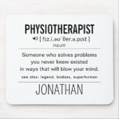 Personalisiert Physiotherapeut Funny Mousepad (Vorne)