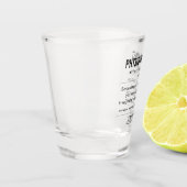 Personalisiert Physiotherapeut Funny Schnapsglas (Links)