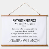 Personalisiert Physiotherapeut Funny Wandteppich Mit Holzrahmen (Vorne)