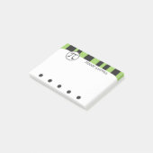 Personalisiert Pi Symbol Math Themed GREEN Post-it Klebezettel (angewinkelt)