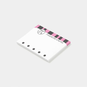 Personalisiert Pi Symbol Math Themed PINK Post-it Klebezettel