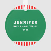 Personalisiert Pickleball Ornament (Rückseite)