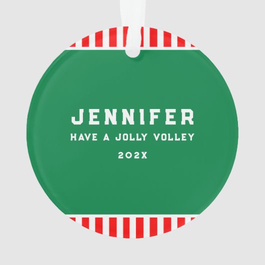 Personalisiert Pickleball Ornament (Rückseite)