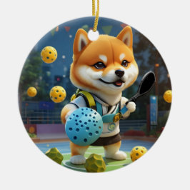 Personalisiert Pickleball Pickle Baller Keramik Ornament