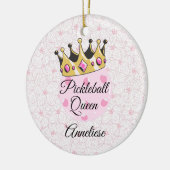 Personalisiert Pickleball Queen Gift Christmas Keramik Ornament (Links)