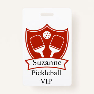 Personalisiert Pickleball Red VIP Ausweis