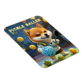 Personalisiert Pickleball Shiba Inu Magnet (Rechte Seite)