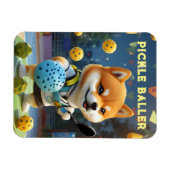 Personalisiert Pickleball Shiba Inu Magnet (Horizontal)