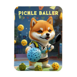 Personalisiert Pickleball Shiba Inu Magnet