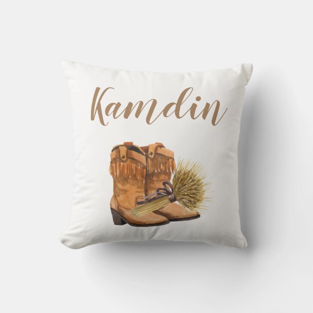 Personalisiert Pillow Summer Country Wedding rusti Kissen (Vorderseite)