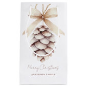 Personalisiert Pinecone Christmas Kleine Geschenktüte (Vorderseite)