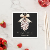 Personalisiert Pinecone Christmas Serviette (Beispiel)