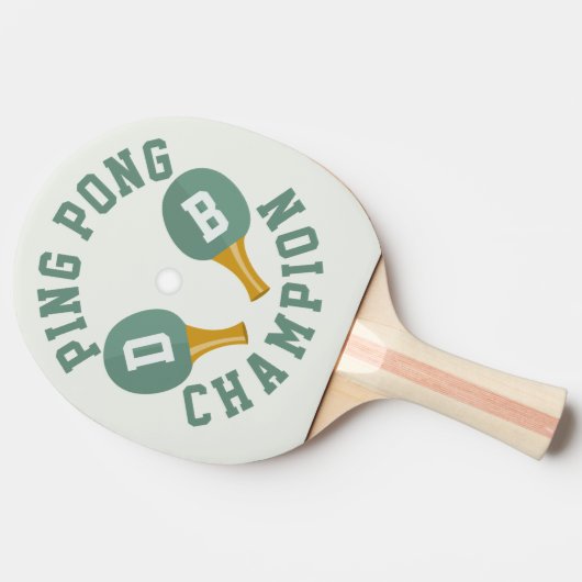 Personalisiert Ping Pong Champion Paddle Tischtennis Schläger (Seitenansicht)