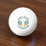 Personalisiert Ping Pong Champion Ping Pong Ball Tischtennisball<br><div class="desc">Du bist der Verfechter des Tischtennis! Der Tischtennis-Turnierbesitzer. Der bestste Spieler,  den die Welt je gesehen hat! Und Sie brauchen diesen Tischtennisball,  um alle Ihre zukünftigen Gegner zu schlagen. Fügen Sie Ihre Initialen zu den Paddeln und gehen und gewinnen!</div>