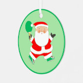 Personalisiert Ping Pong Collectible Ornament Aus Metall (Vorderseite links)