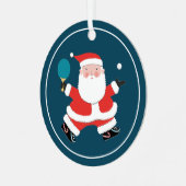 Personalisiert Ping Pong Collectible Ornament Aus Metall (Vorderseite links)