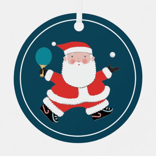 Personalisiert Ping Pong Collectible Ornament Aus Metall (Vorderseite)