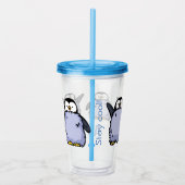 Personalisiert Pinguin Chick Big n Happy Tumbler Acryltrinkbecher (Rechts)
