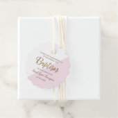 Personalisiert Pink Baby Taufe danke Geschenkanhänger (Beispiel)